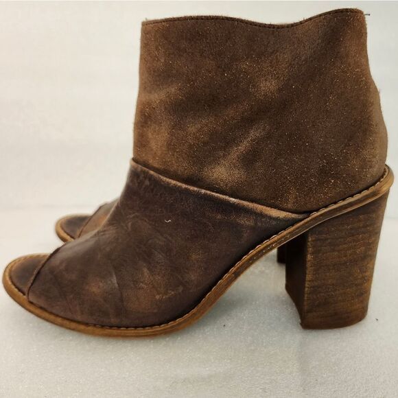 MTNG ORIGINAL Made in Spain Madino Testa Ankle Open Toe Boot Bootie sz 37 - Picture 4 of 8